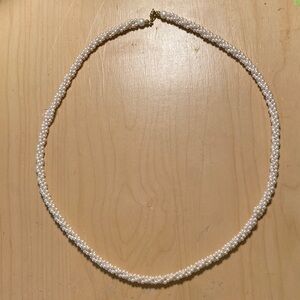 Elegant White Pearl Necklace
